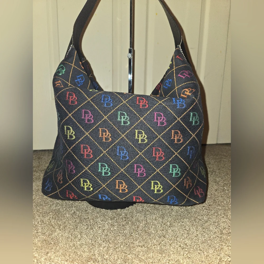 Dooney & Bourke Rainbow Canvas Shoulder Bag - Picture 3 of 14